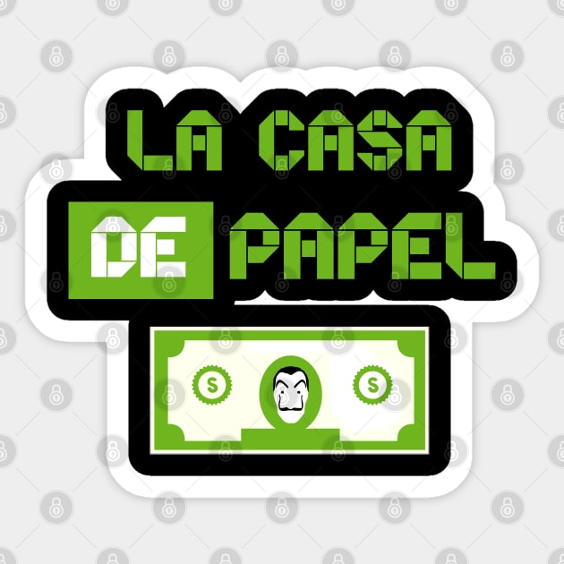 La Casa de Papel Sticker by FlowrenceNick00